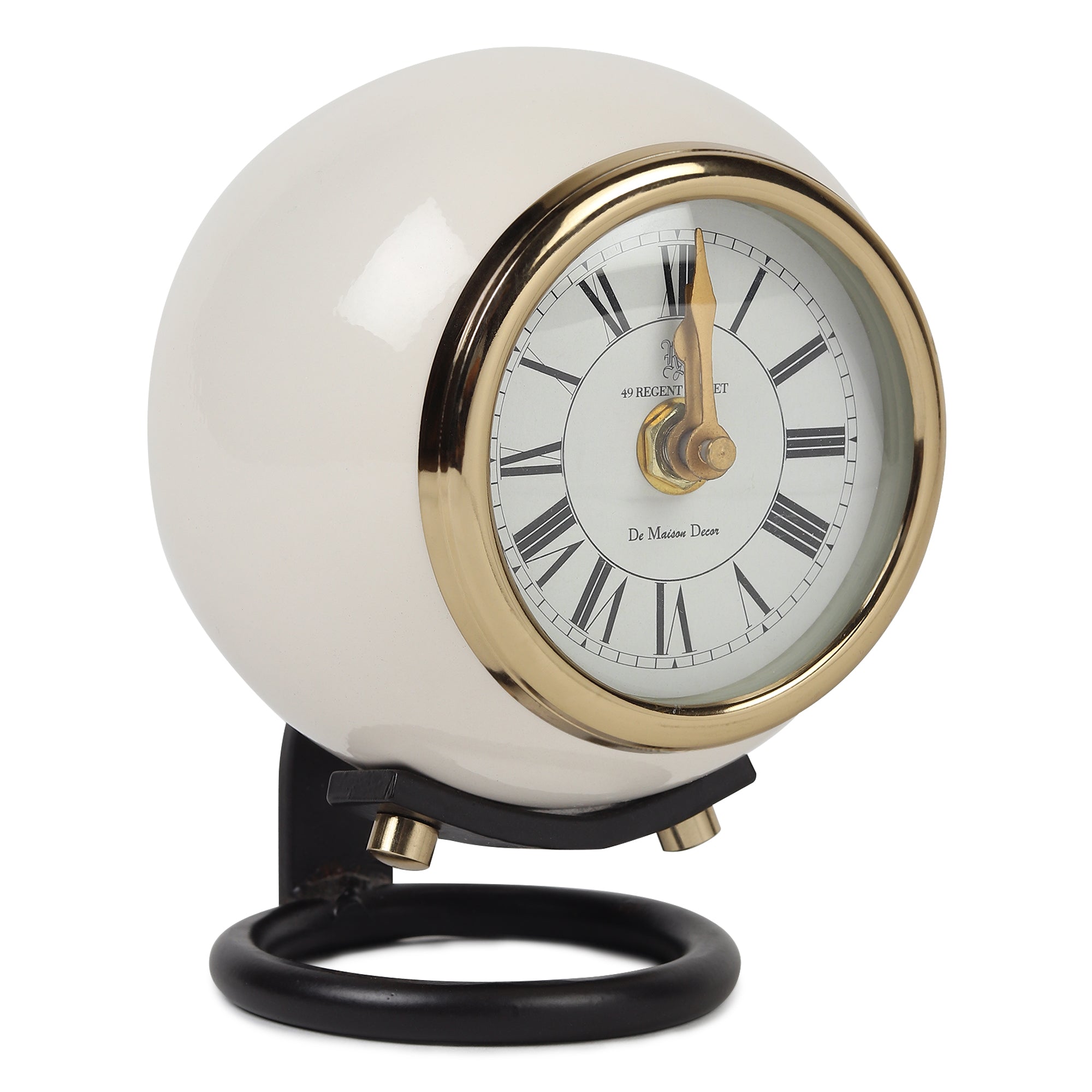 Spheron Desk Clock | Modern Table Clock for Home Décor, Office Desk & Bookshelf Styling