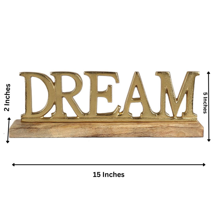 Metal Free Standing Tabletop Dream Sign