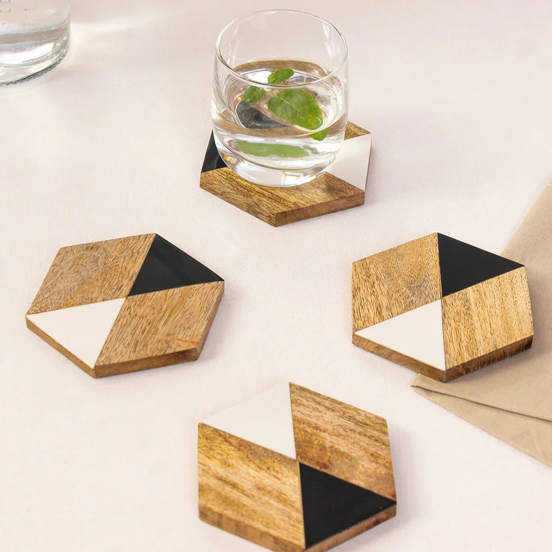 Pamban Coasters In Multicolor Colour