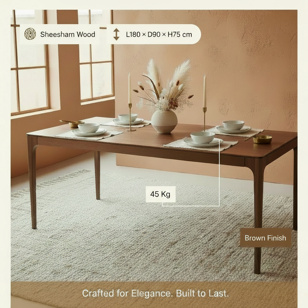 Jaipur Solid Wood Dining Table