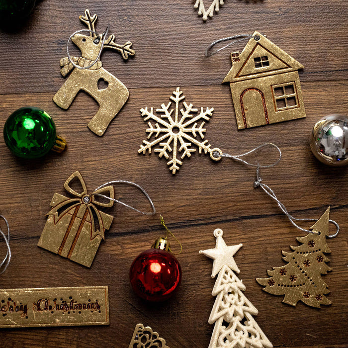 Merry Christmas Ornament Set | Festive Tree Decorations & Baubles