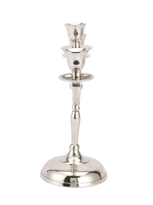 Metal Candelabra Candle sticks Holder - Nickel