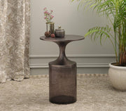 Vinoasis Side Table for Living Room | Designer Glass End Table | Corner Tables