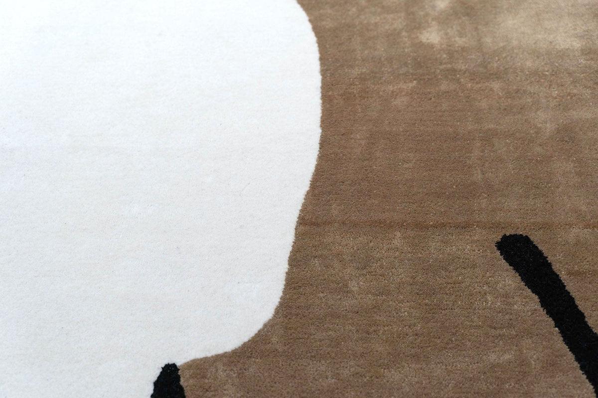 Bias Geometric Patterned Modern Rug – 100% Wool