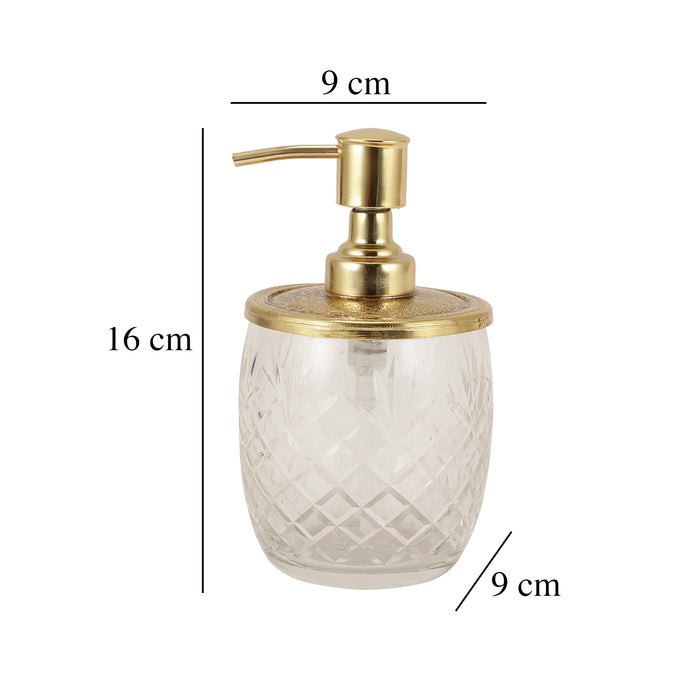 Astrid Crystal Cut dispenser in Gold