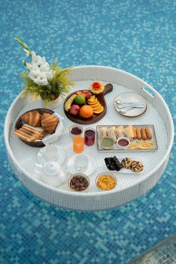 Luxury Round Floating Serving Tray