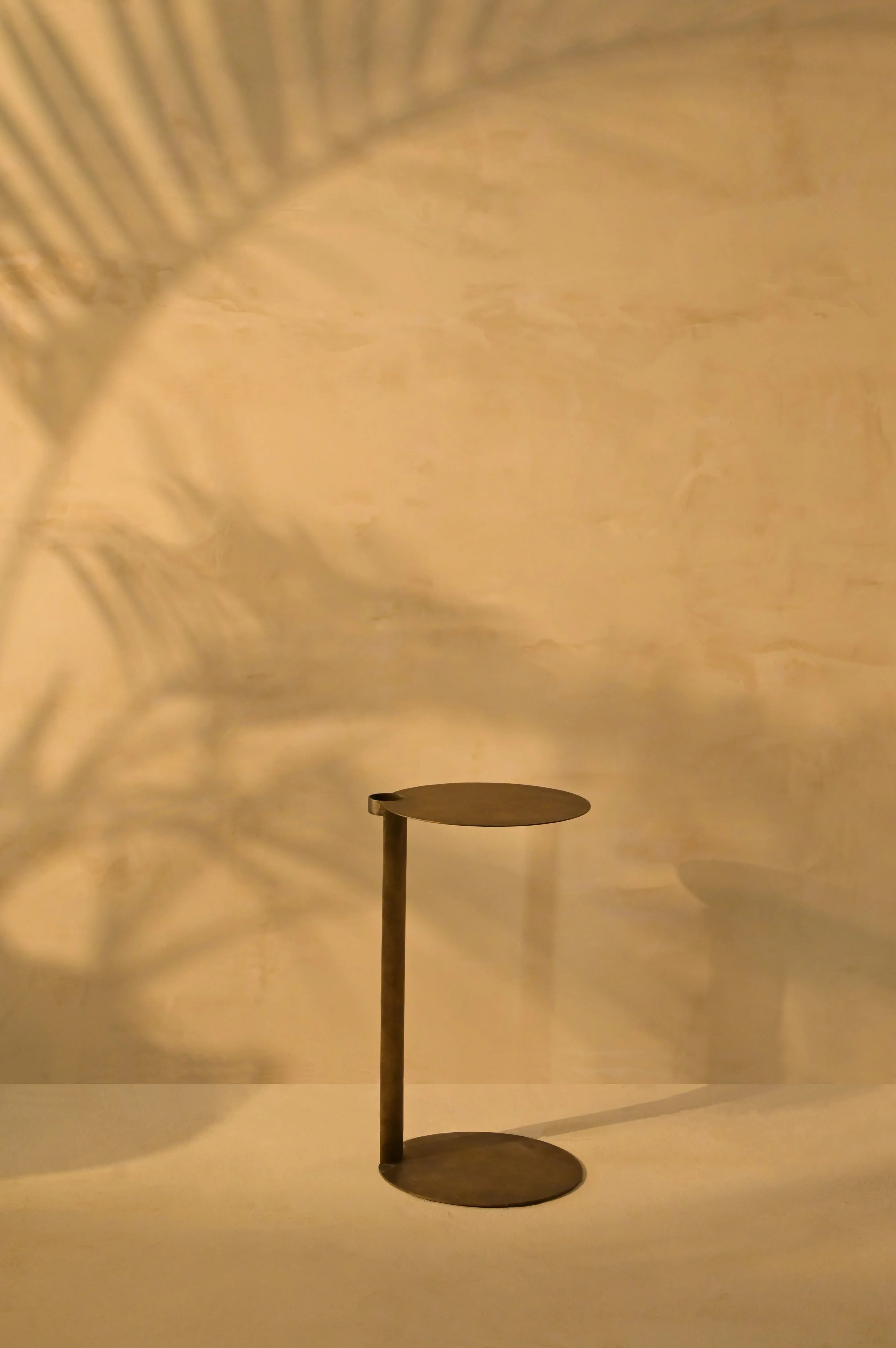 Antique Brass Side Table | Modern Accent Table for Living Room | End Table