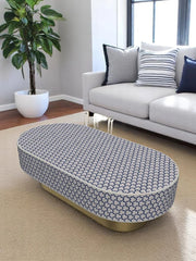 Inlay Jordan Oval Shape Coffee Table - Targua