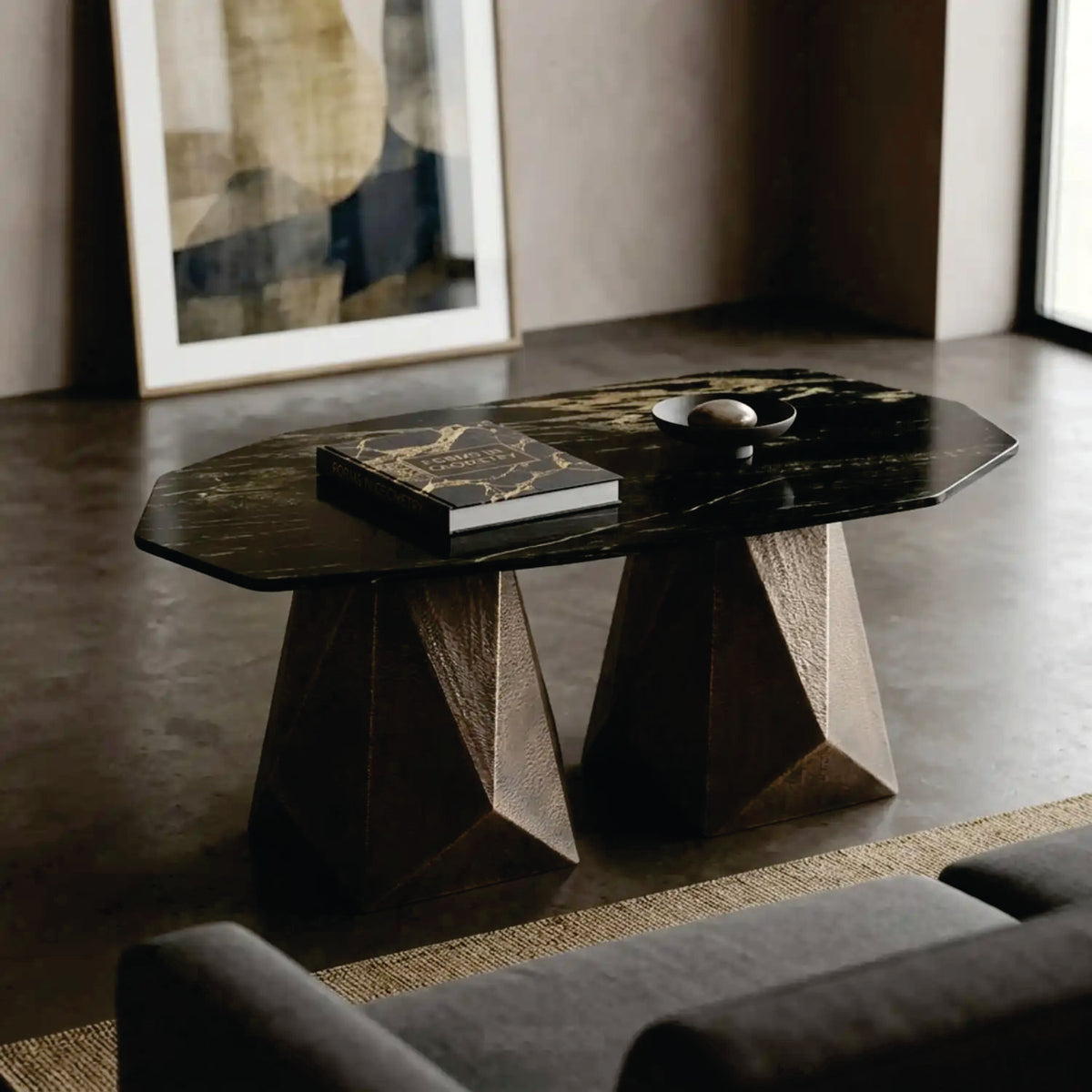 Facet Marble Coffee Table