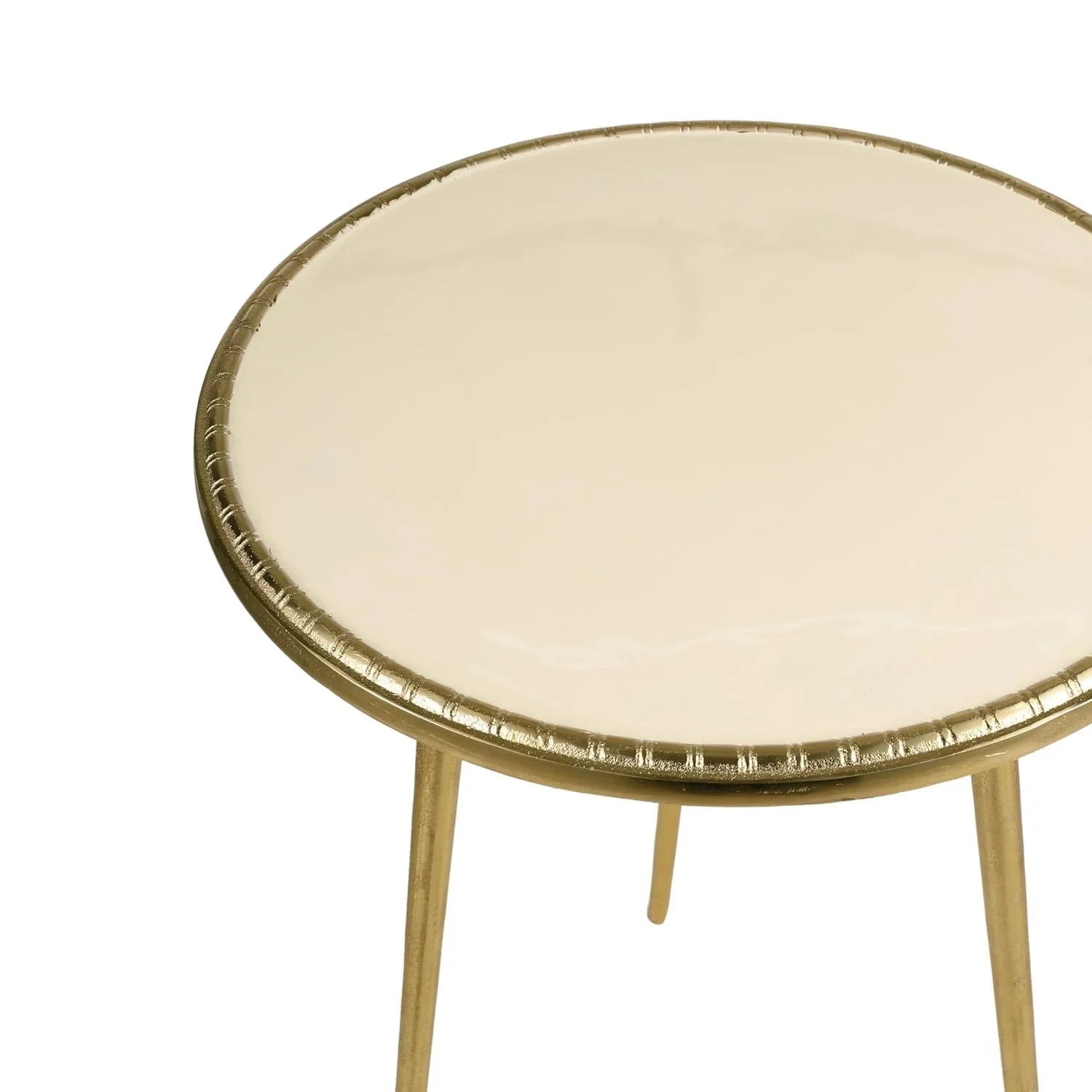Crown Gold End Table | Royal Modern Side Table for Living Room & Bedroom