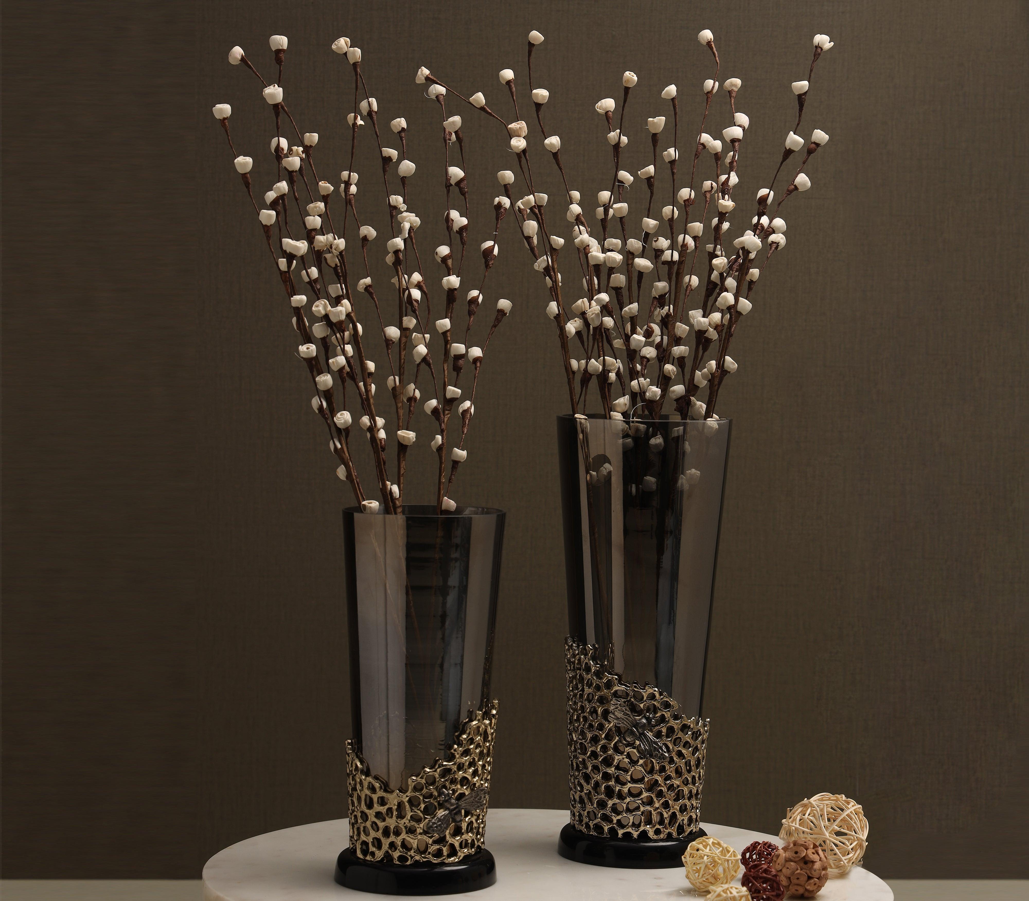 Bee Bobeche Vase for Living Room Decor