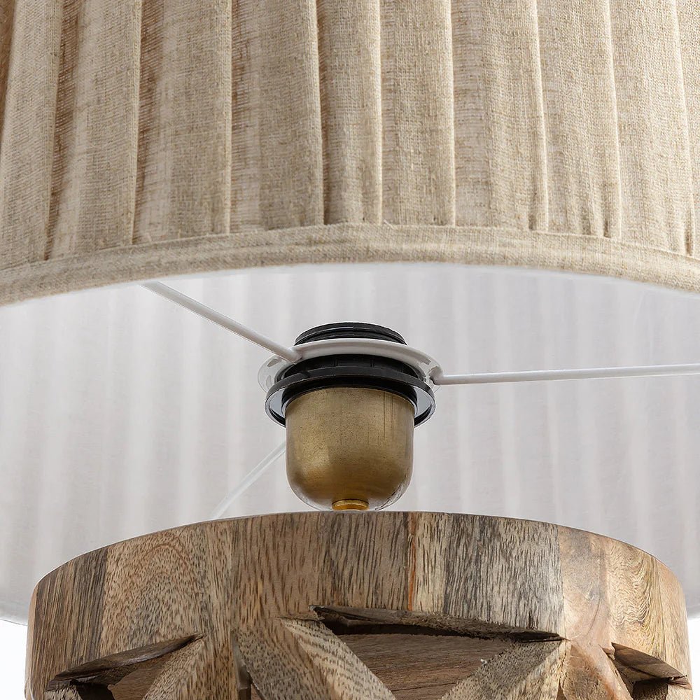 Ivora Rustic Mango Wood Lamp