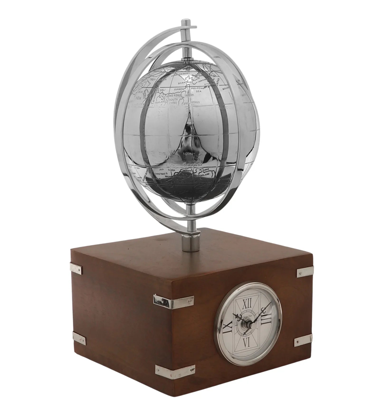 Atlasphere Table Clock
