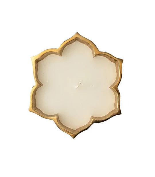 Set Of 2 Alumnum Cast Aroma Candle