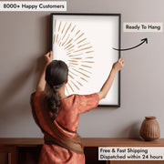 Burst – White – Elegant White Wall Painting