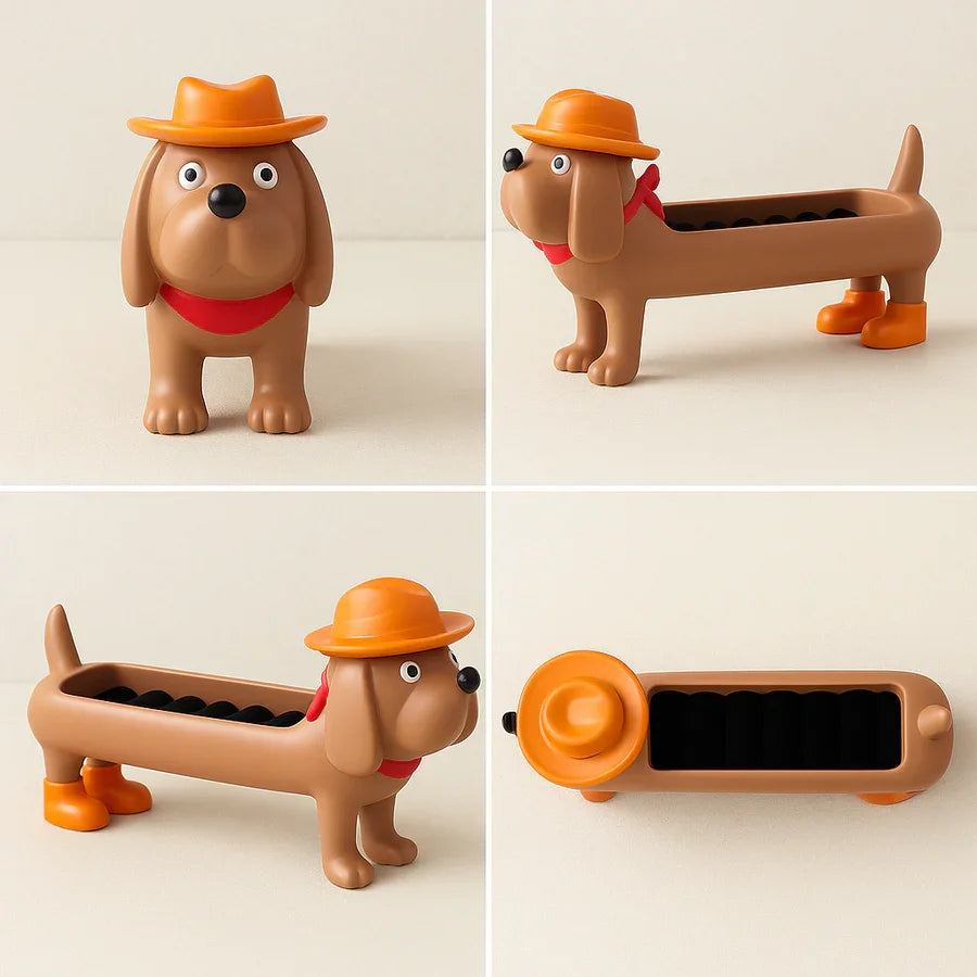 Resin Dog-Shaped Ring Organizer |,Jewelry Holder for Rings