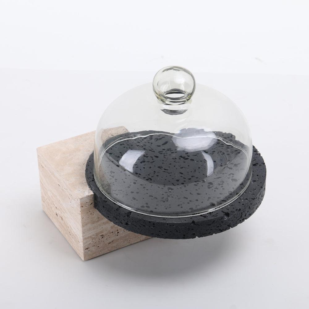 Marble-Cake And Dessert Stand With Lid