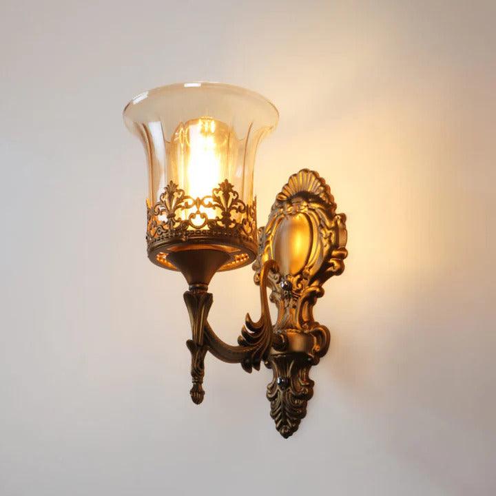 Antique Brass Finish Wall Light
