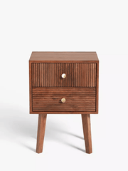 Hupp Bedside Table | Bedside Table with Drawer | Wooden Side Table for Living Room