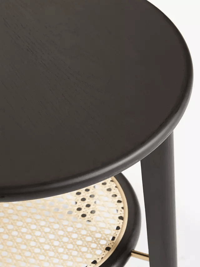 Karayal Rattan Solid Mango Wood Side Table for Living Room | Premium End Table