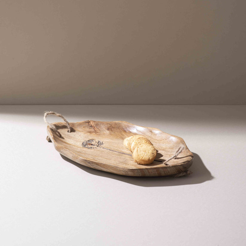Heartfelt Curved Charm Oval Platter