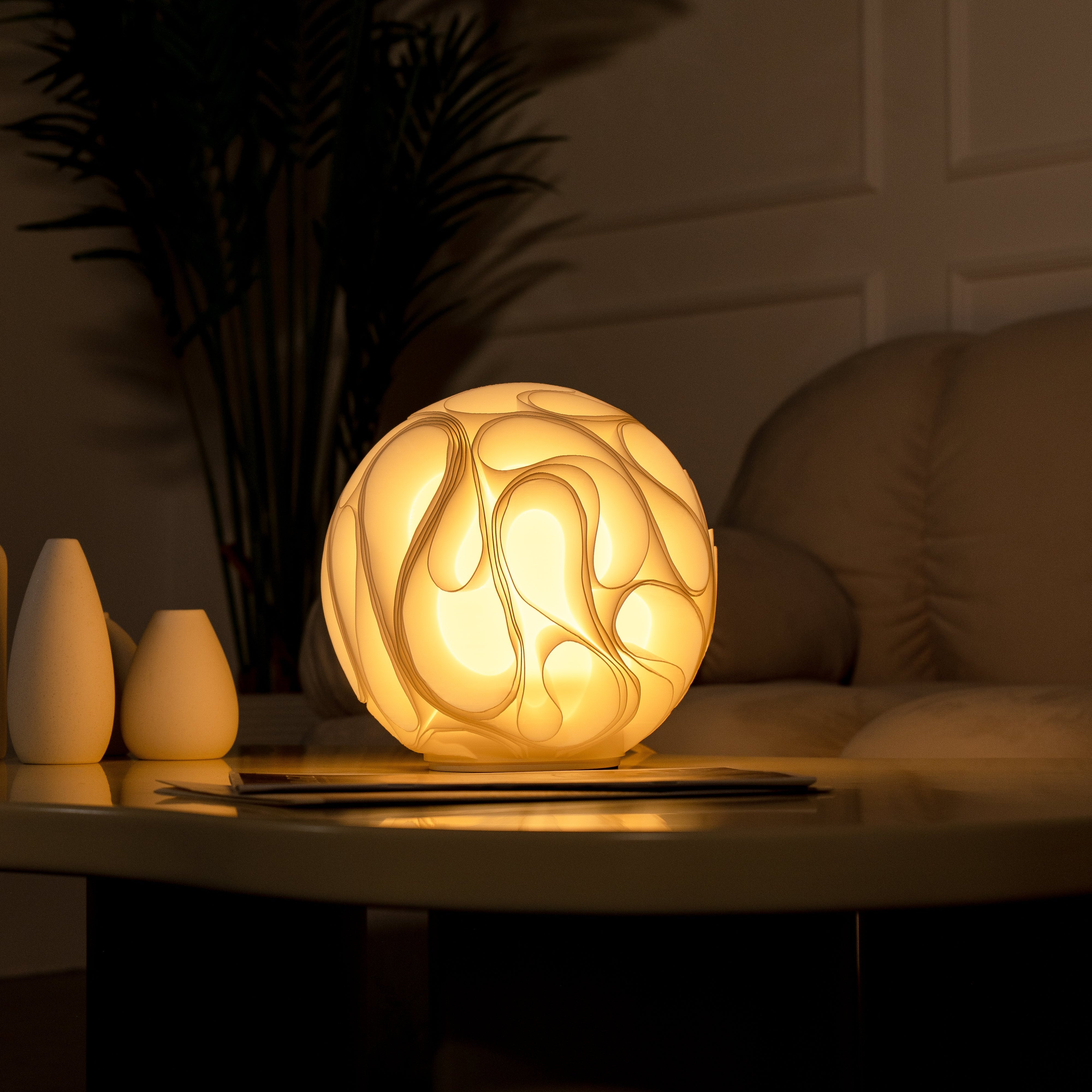 Gravity Sculpted Lamp