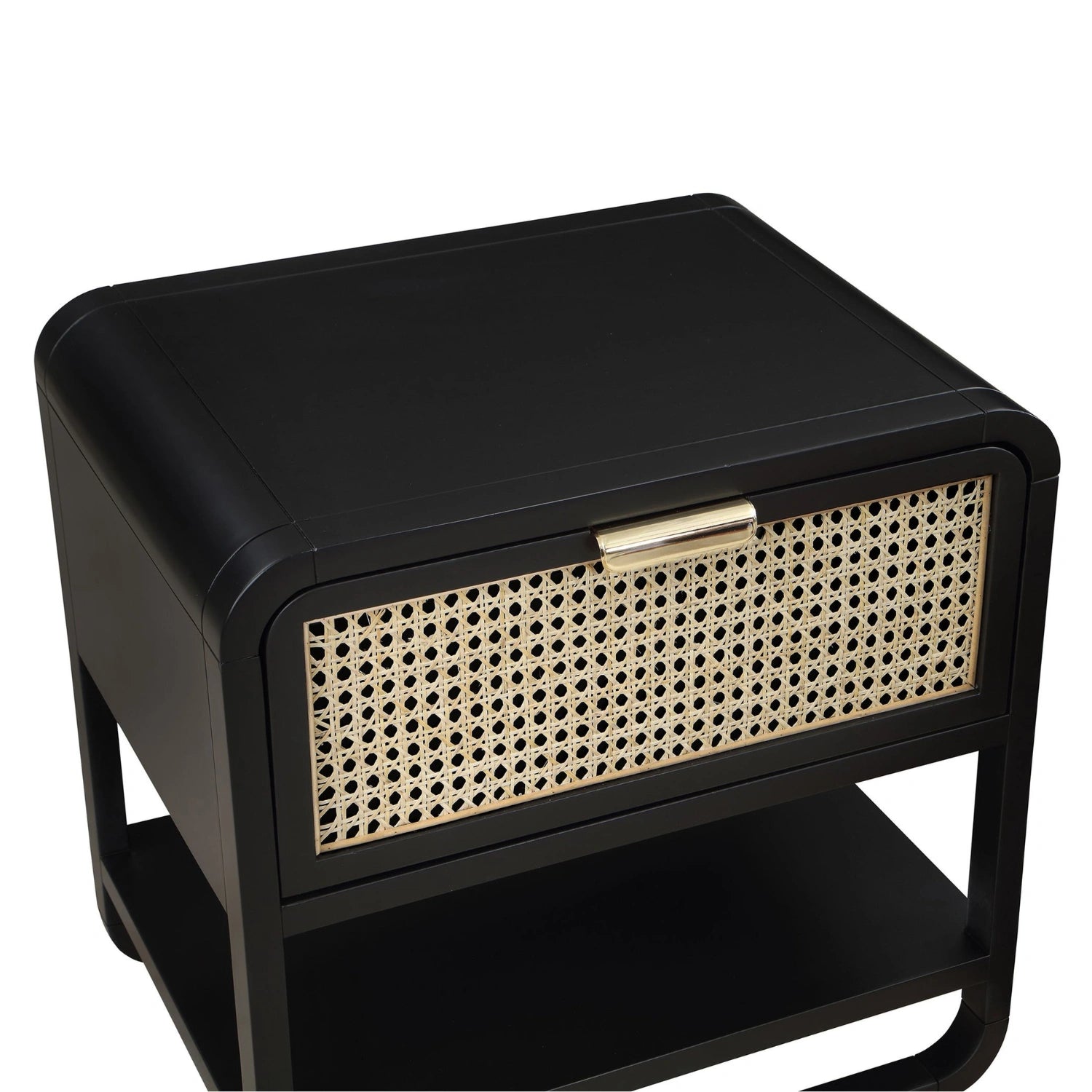 Anthe Teak Wood & Cane Weaving Bedside