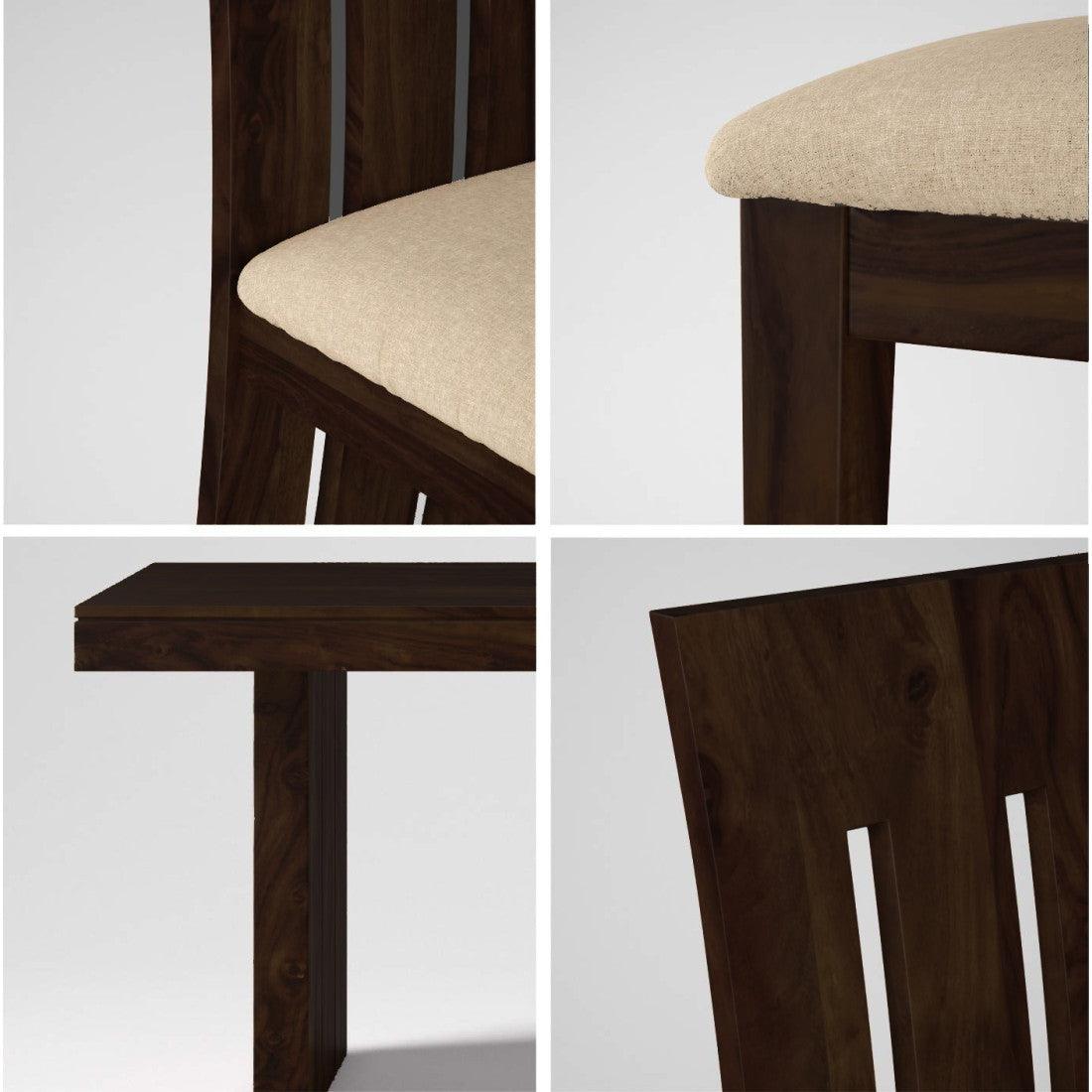 Sheesham Wood Dining Set Six Seater With Bench | Dining Room Furniture