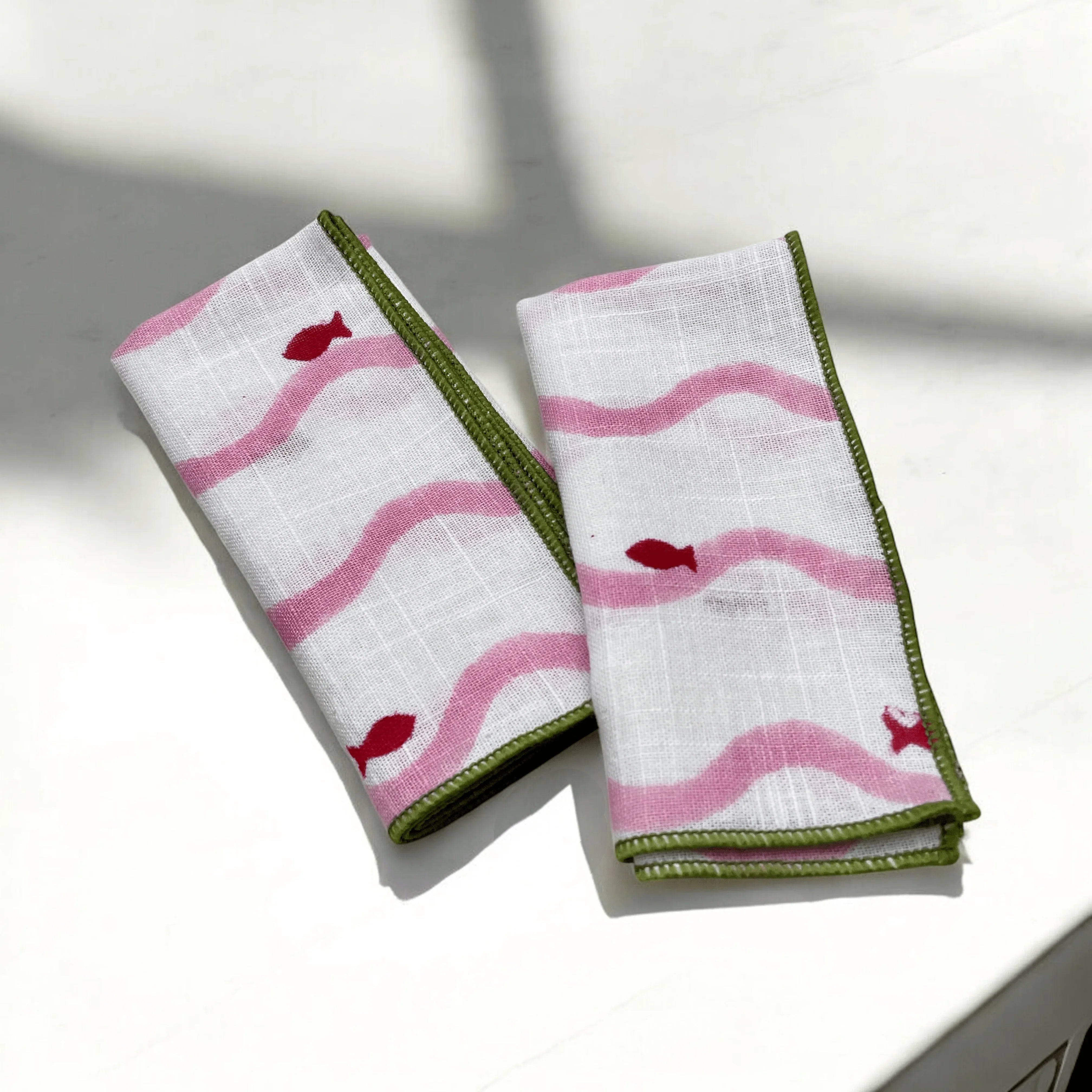 fin & flow | Kerchief Squares | Slub Cotton