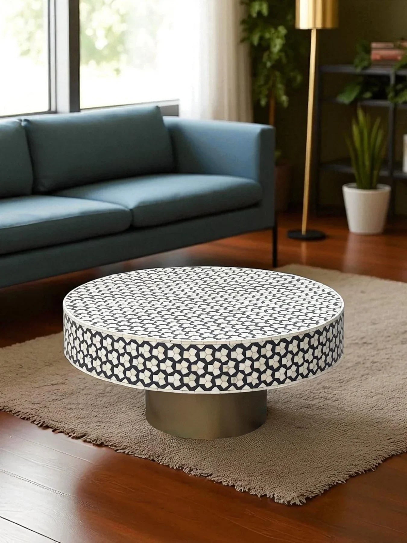 Inlay Round Coffee Table -Targua