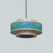 Orbit Pendant Lamp: Bamboo Hanging Lamp | Cafe Lighting | Asian Restaurants Decor [45cm/18in Dia]