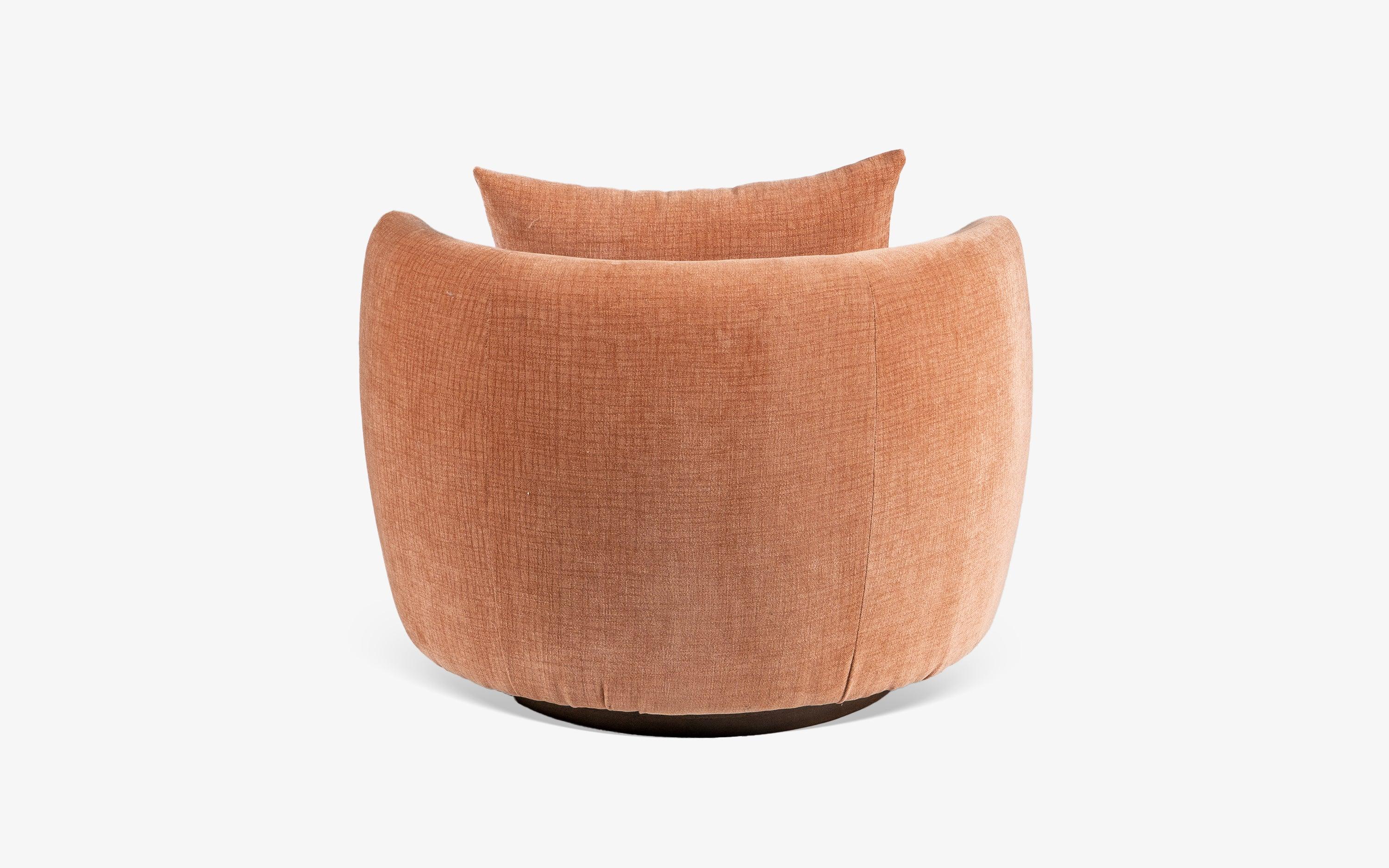 Balish Revolving Lounge Chair | Upholstery and Mango Wood