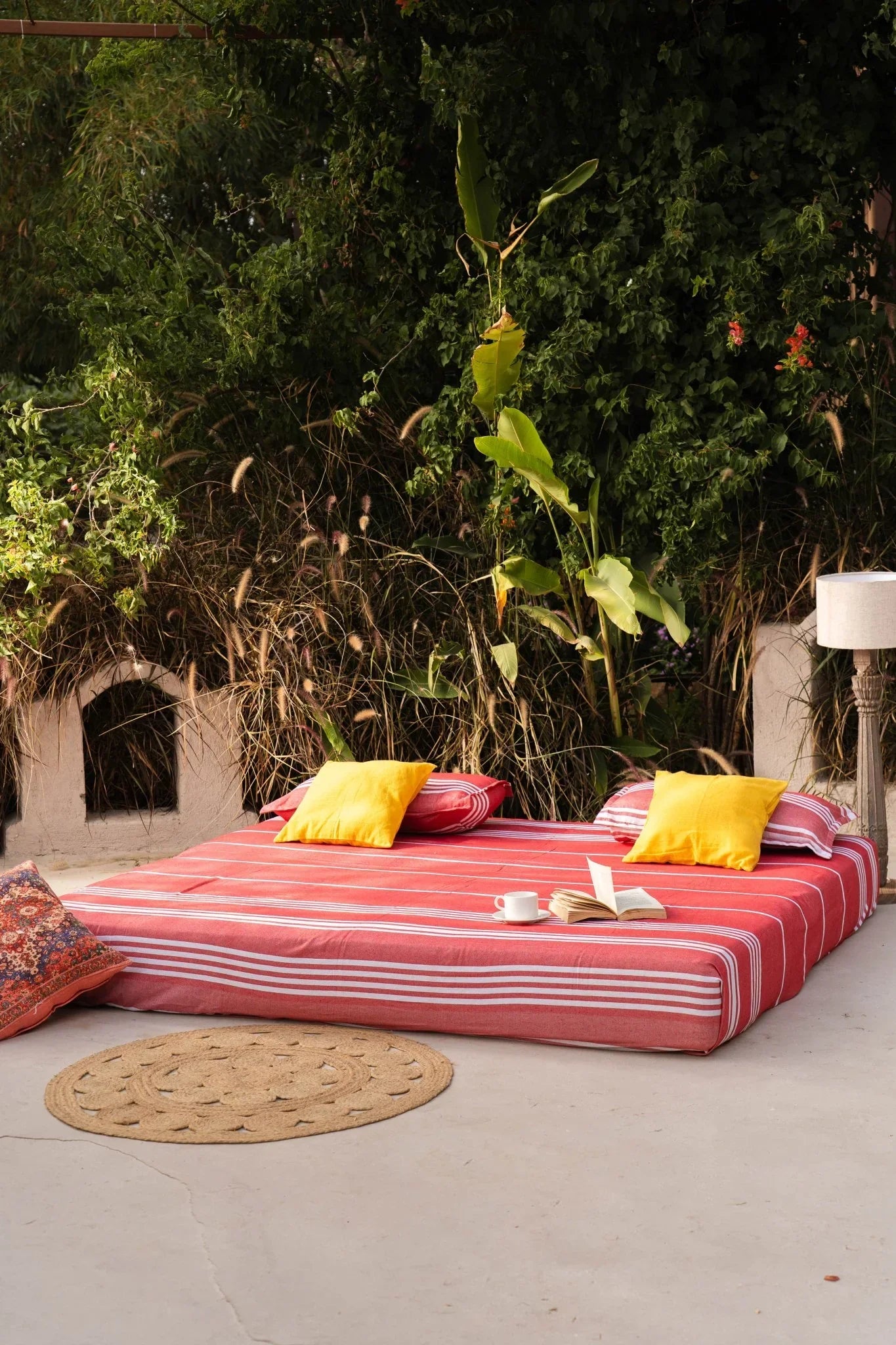 Cherry Blossom Cotton Bedspread With Pillow Covers