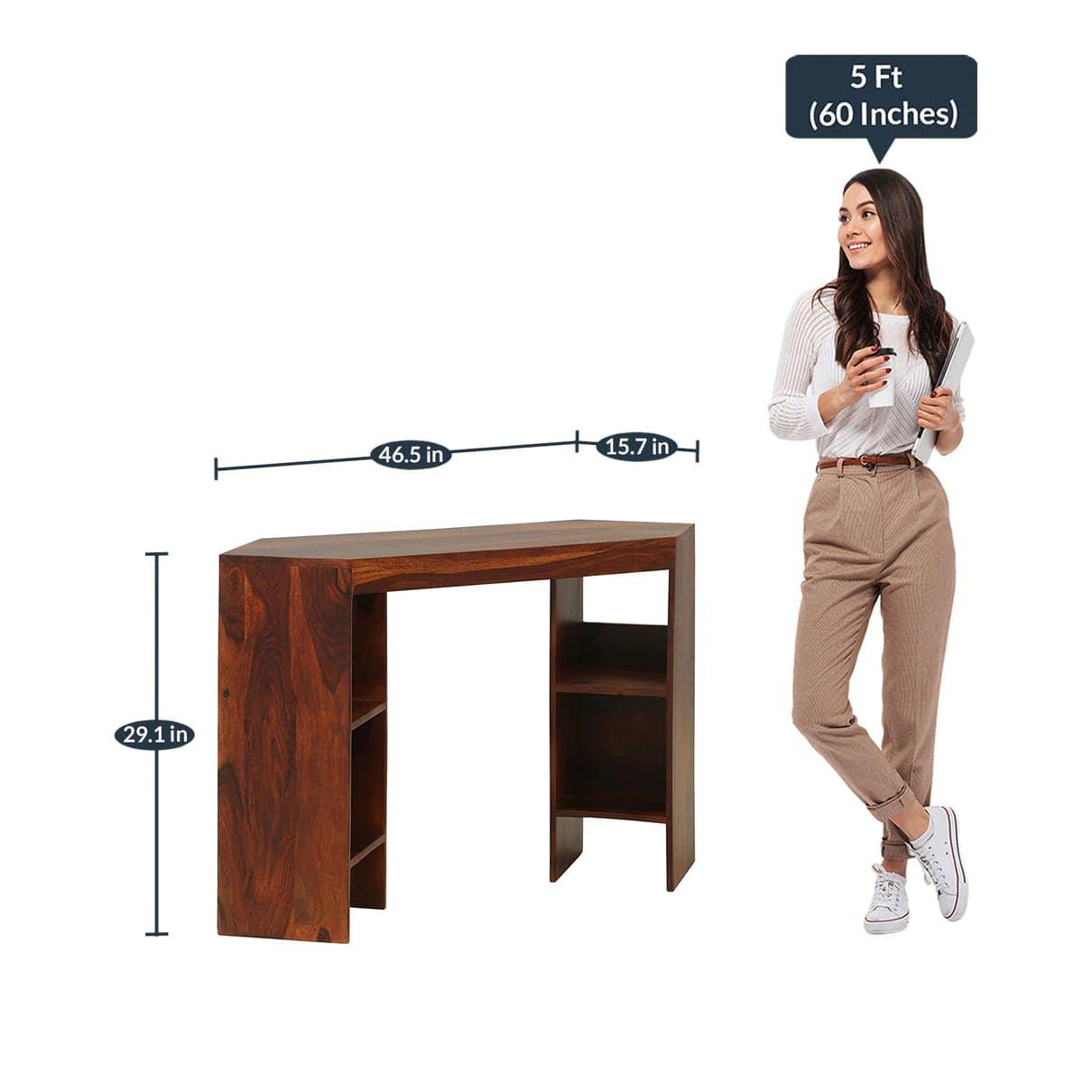 Corno Dune Desk | Sheesham Wood