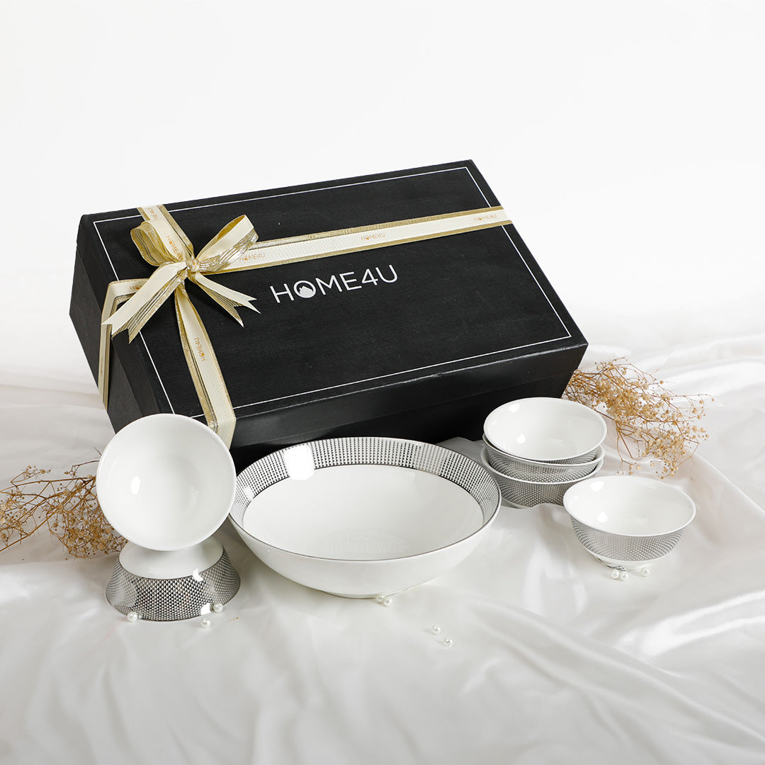 Platina Dessert Bowl Gift Set of 7