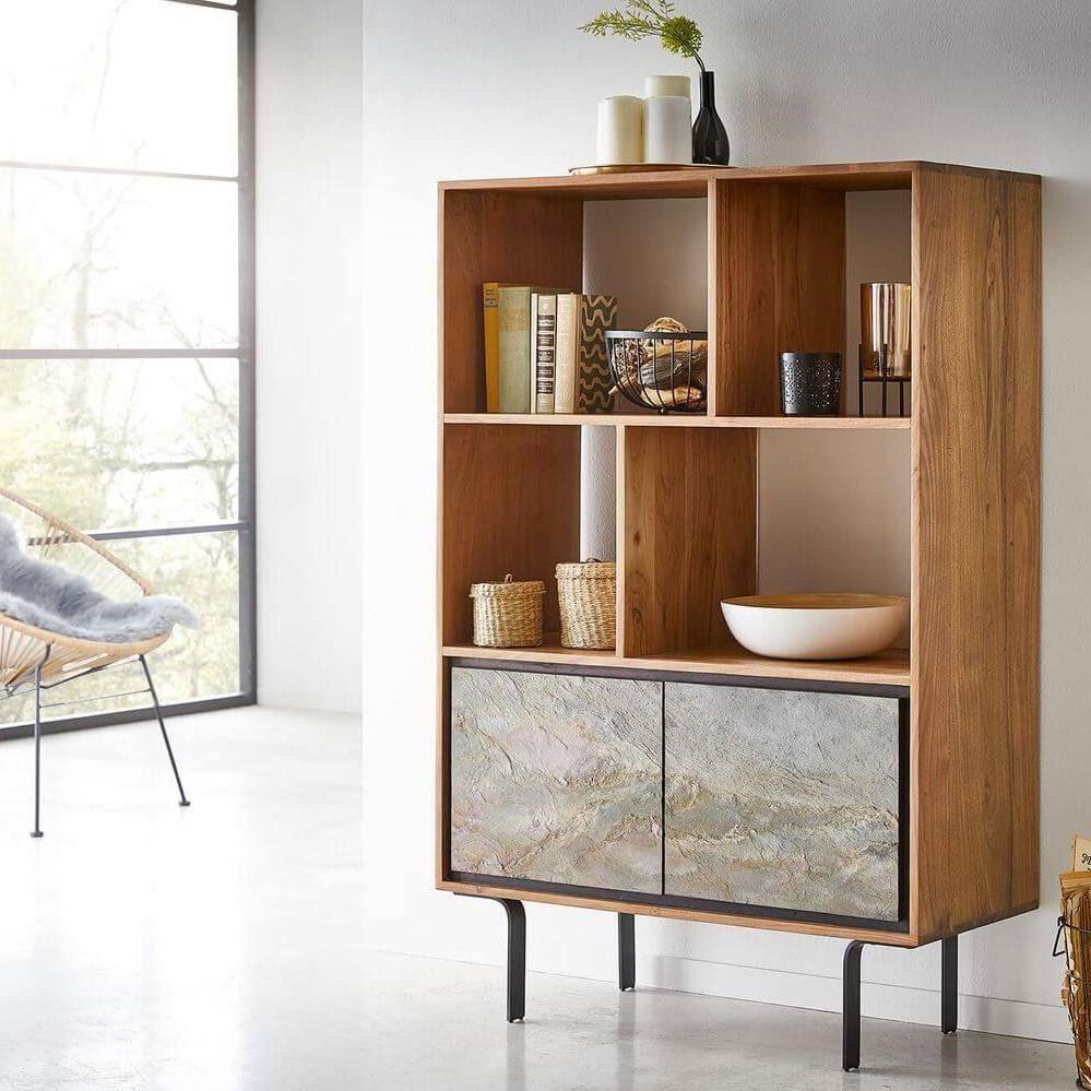 Jarrah Display | Acacia Wood, Iron Legs