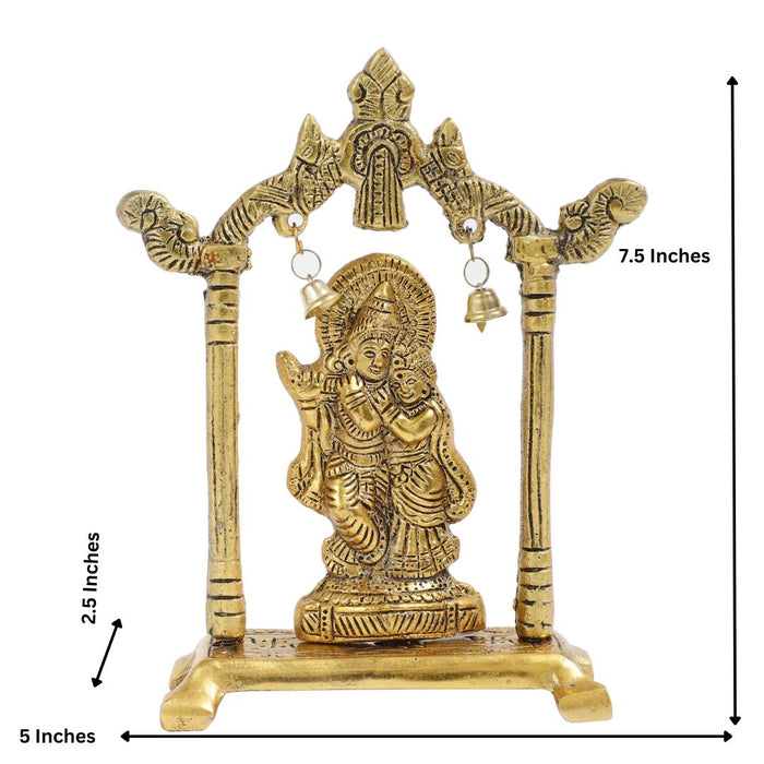 Krishna Statue Accompanied by a Red Velvet Gift Box