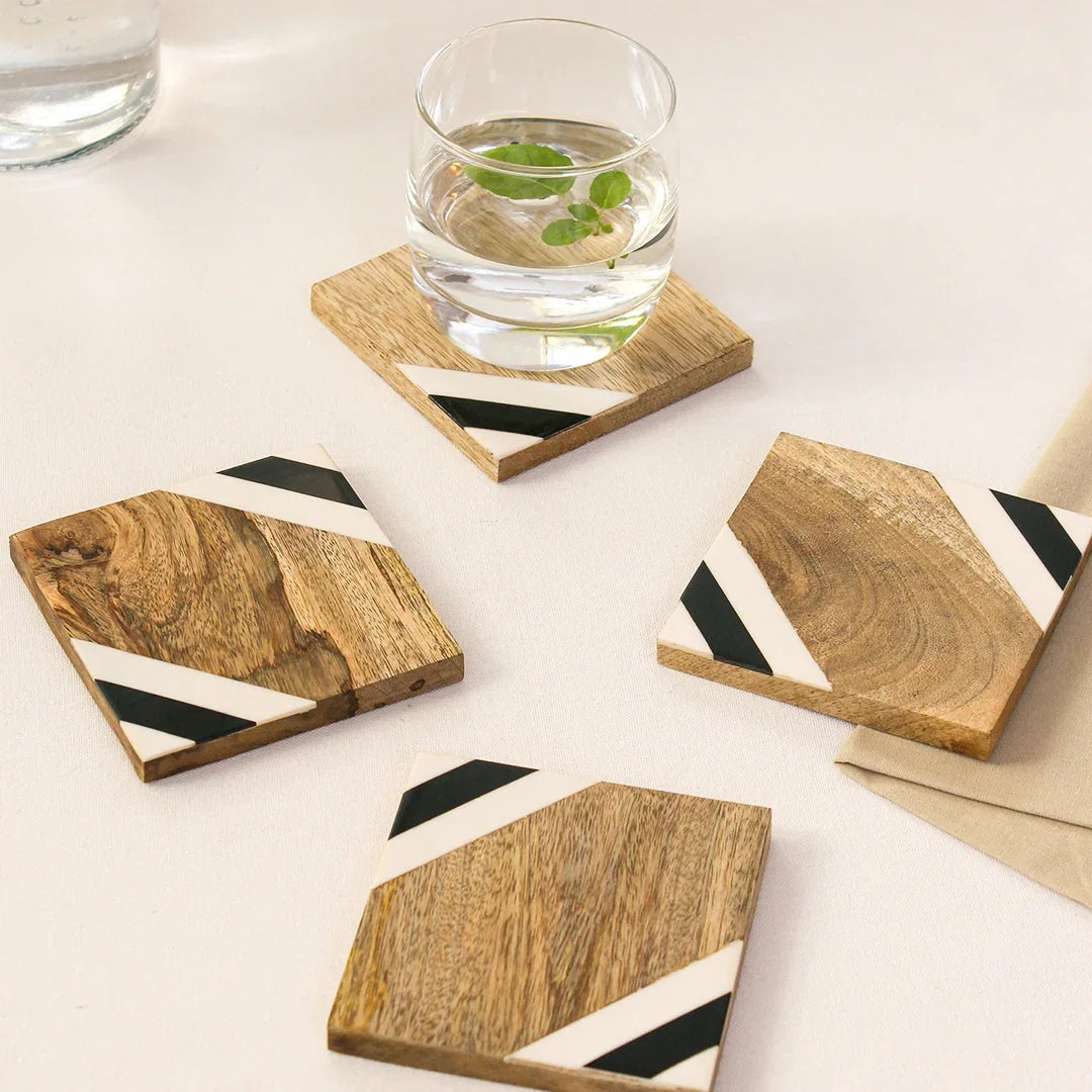 Netrani Coasters In Multicolor Colour