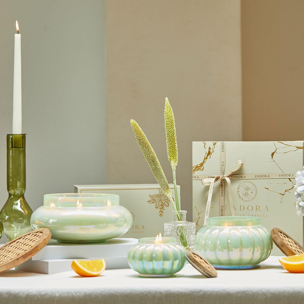 Boho Lustre Lid Jar Candle