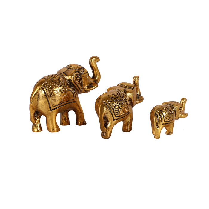 Elephant Family Showpiece | Set Of 3