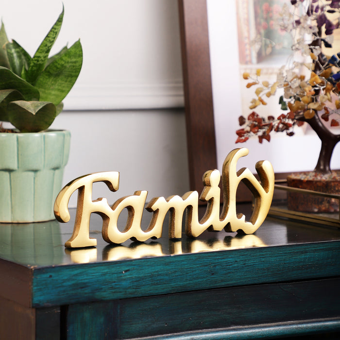 Tabletop FreeStanding | Sign-Family | - Gold