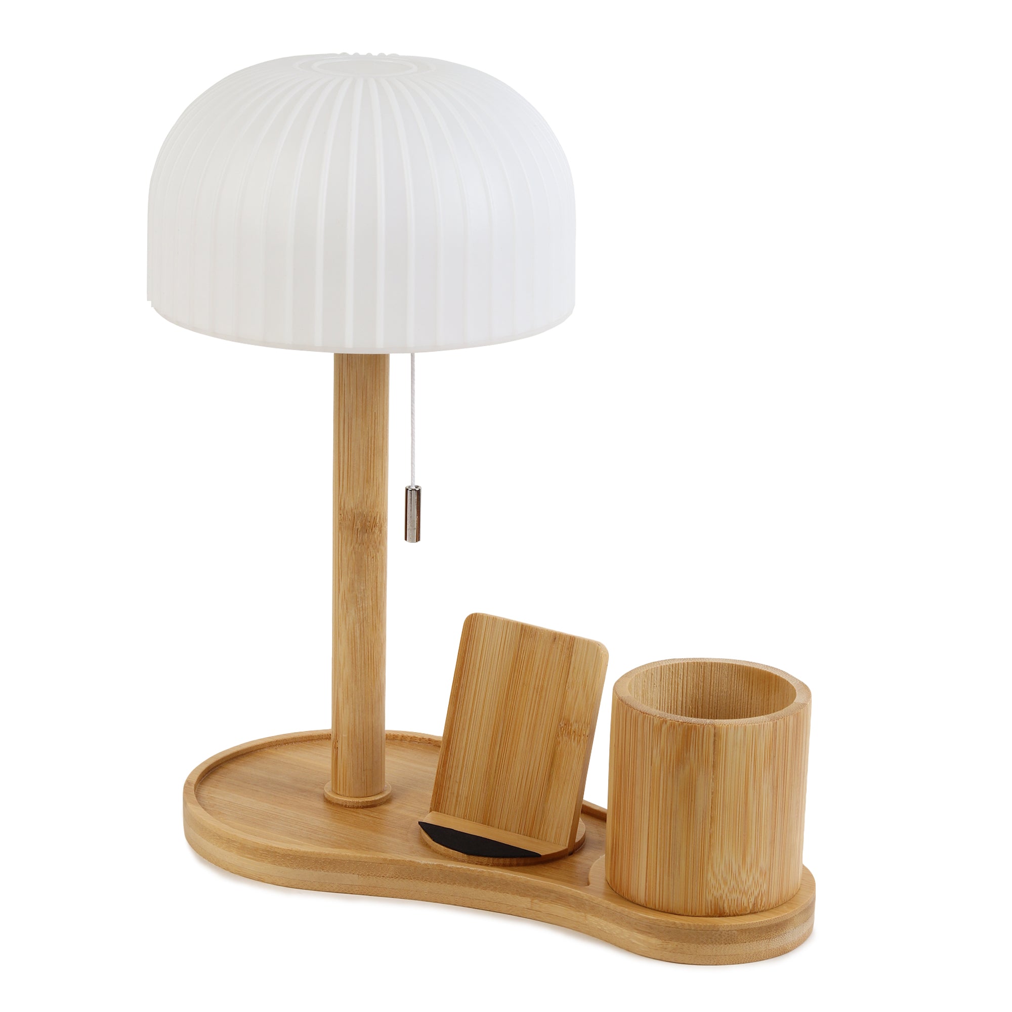 Mush Wood Study Lamp | Polypropylene & Bamboo
