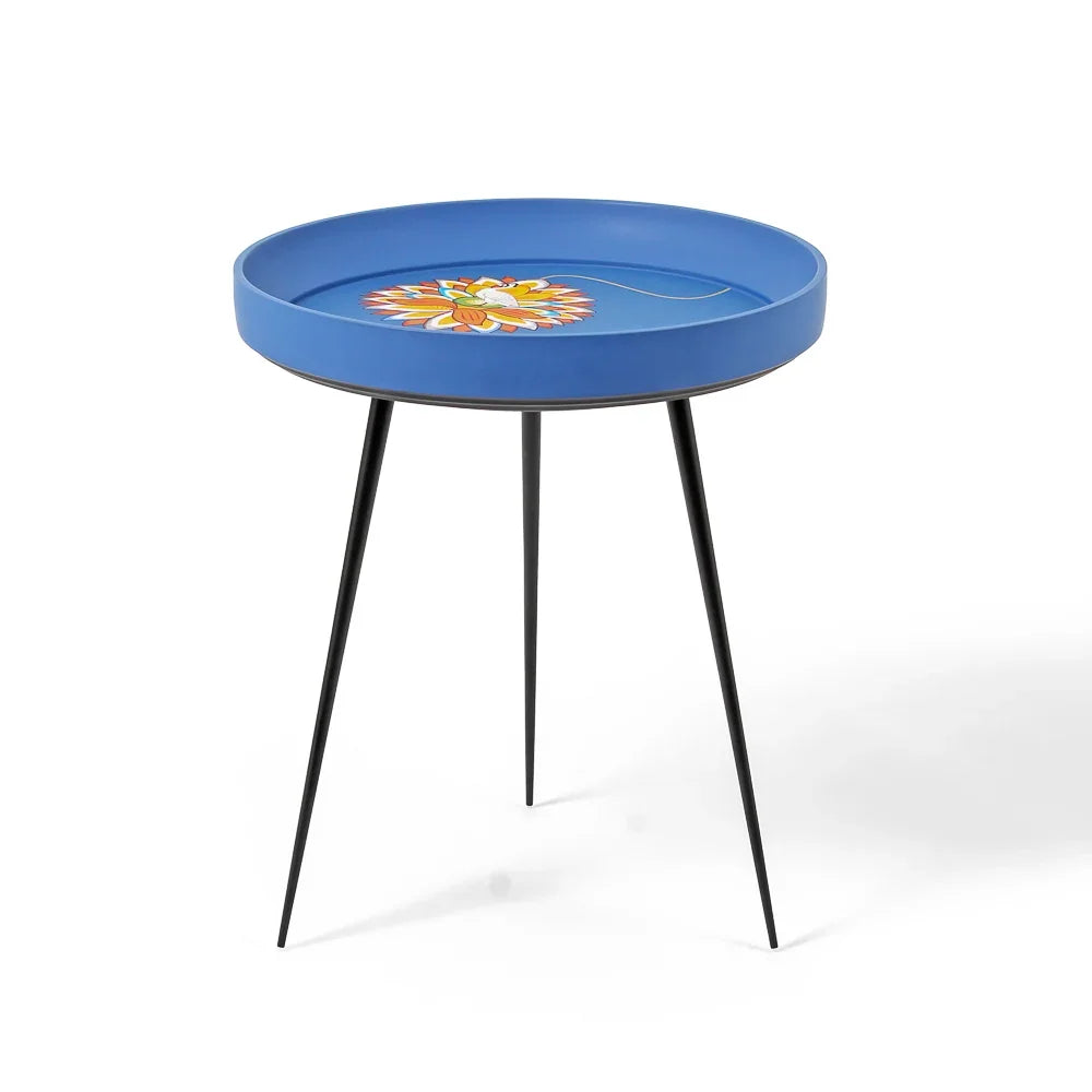 Kalam Table - ‘The Egret on Rainbow Lotus Yantra