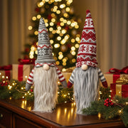 Set of 2 Knitted Christmas Wine Bottle Covers – Nordic Gnome Design