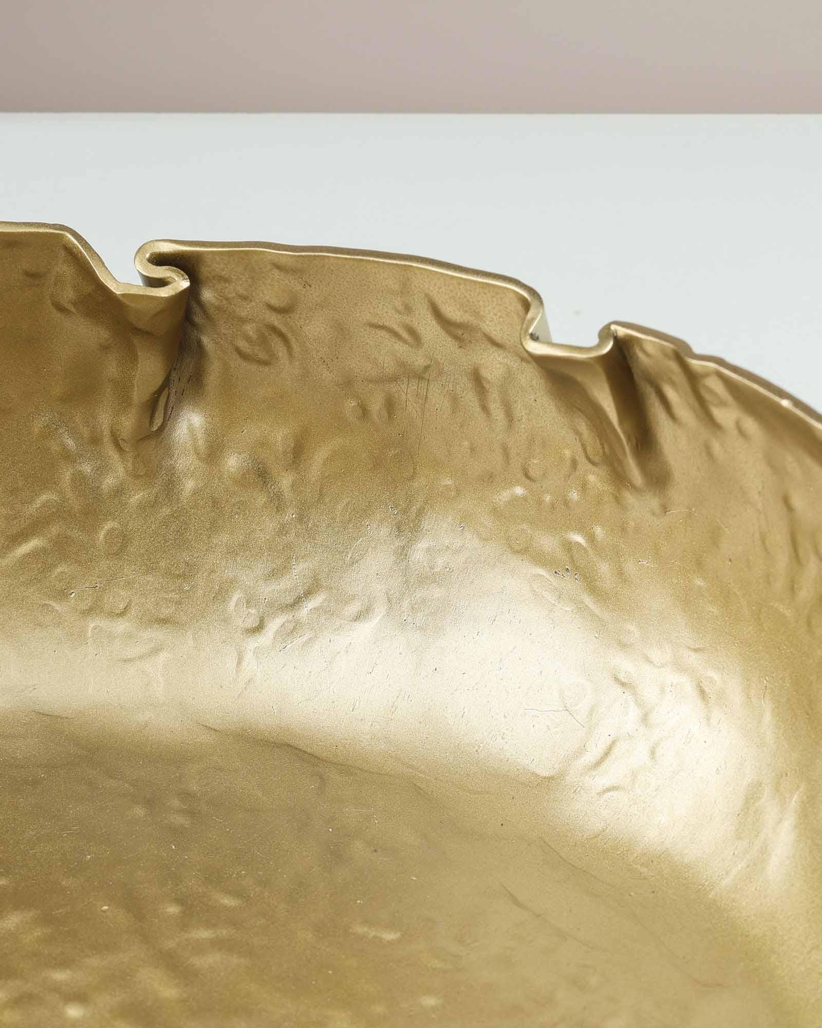 Iris Bowl | Brass Finish in Gold Color