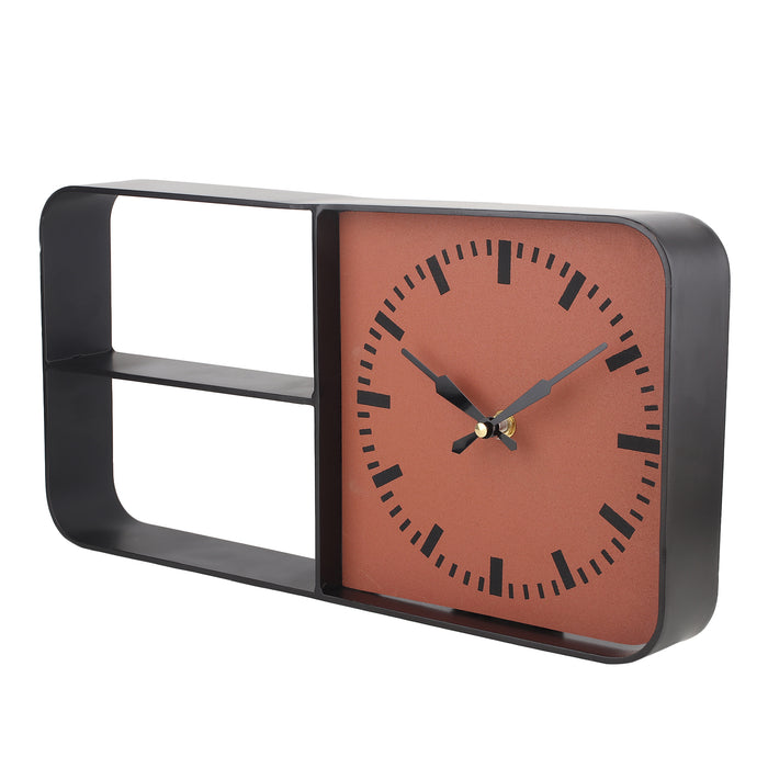 Timekeeper Shelves Wall Clock