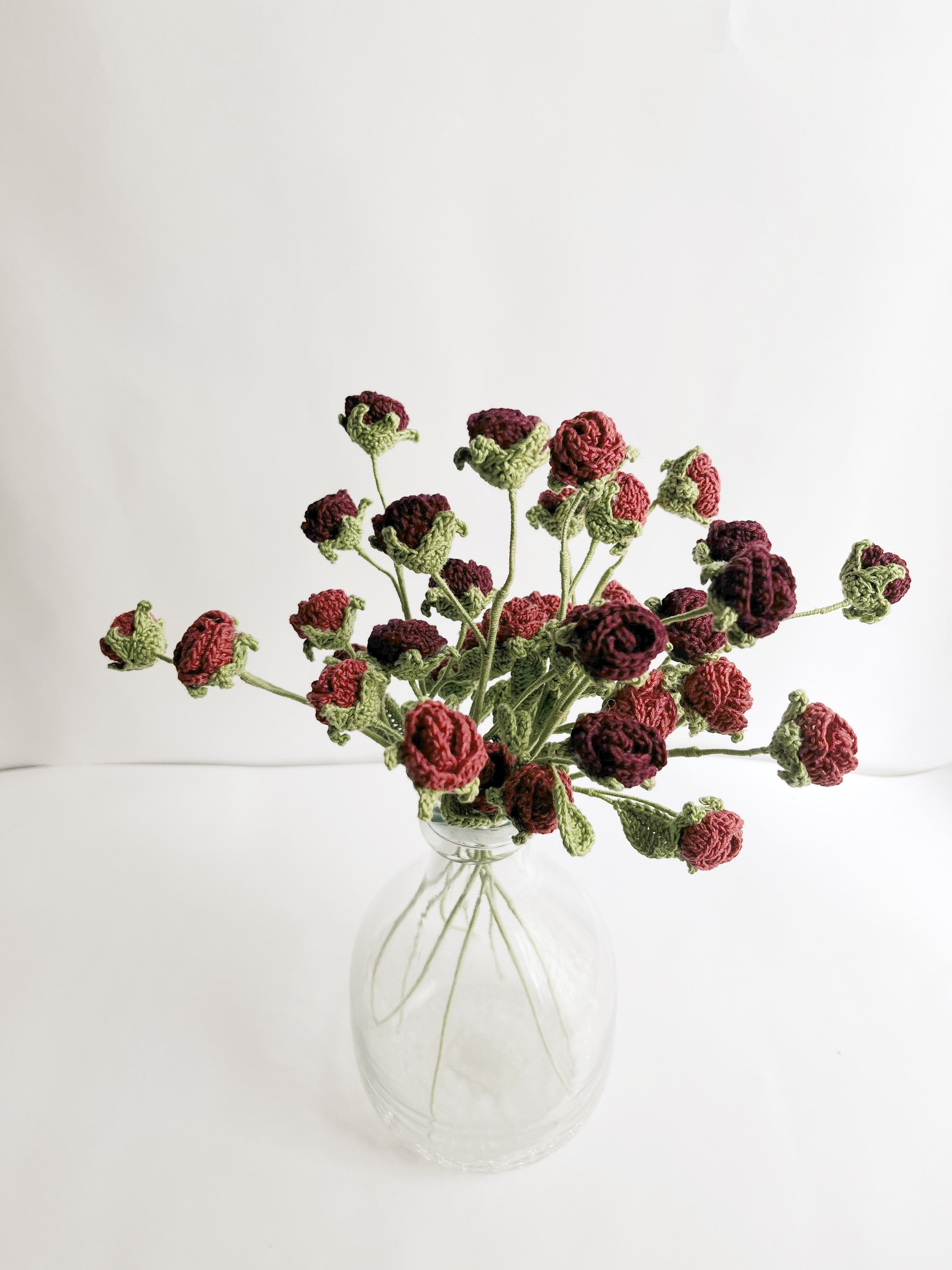 Mini Rose Stick Set Of 2