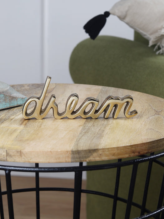 Tabletop Free Standing | Sign-Dream - Gold