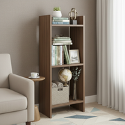 Modern Bookshelf with Storage Shelves - Denn