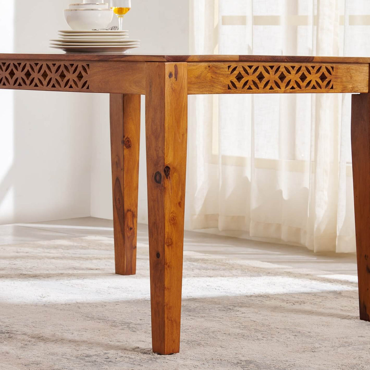 Mercury Dinning Table | Sheesham Wood,